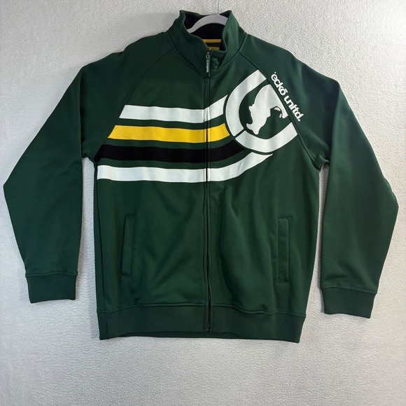 Ecko Unltd. Other - Y2K Ecko Unltd Track Jacket Men XL Green Full Zip Graphic Streetwear Hip Hop
